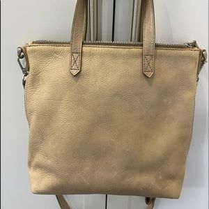 Madewell leather tote bag